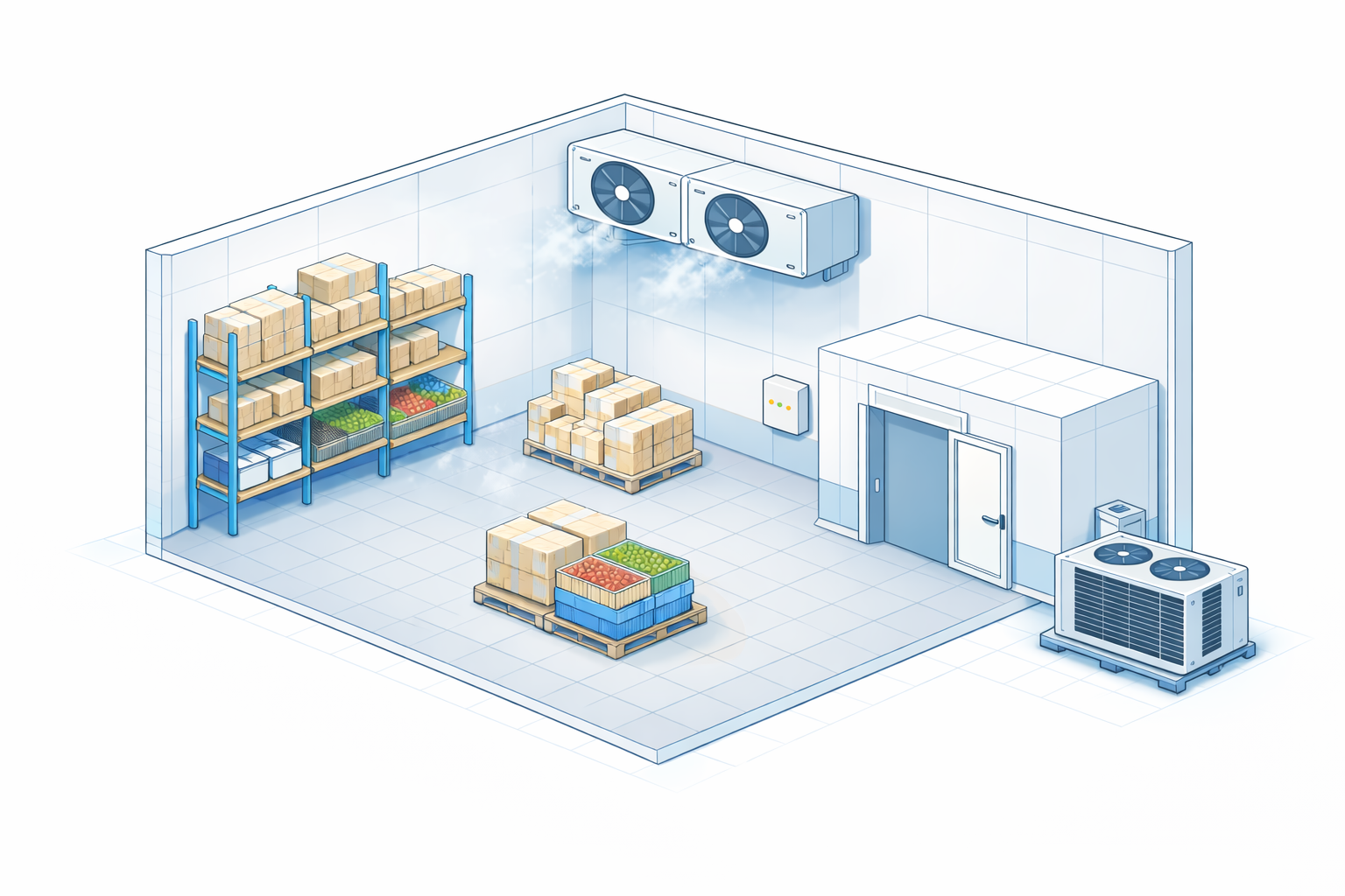 חדר קירור תעשייתי